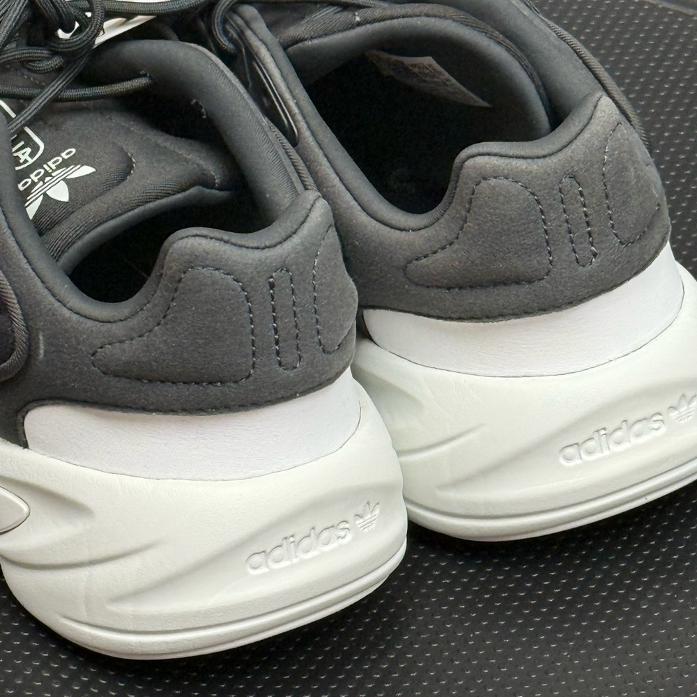 Adidas OZELIA Charcoal and White Athletic Shoes - Picture 4 of 10